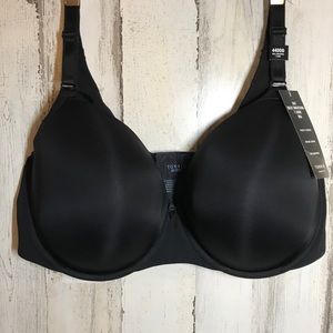 Torrid Black 360° Back Smoothing T-Shirt Bra 44DDD